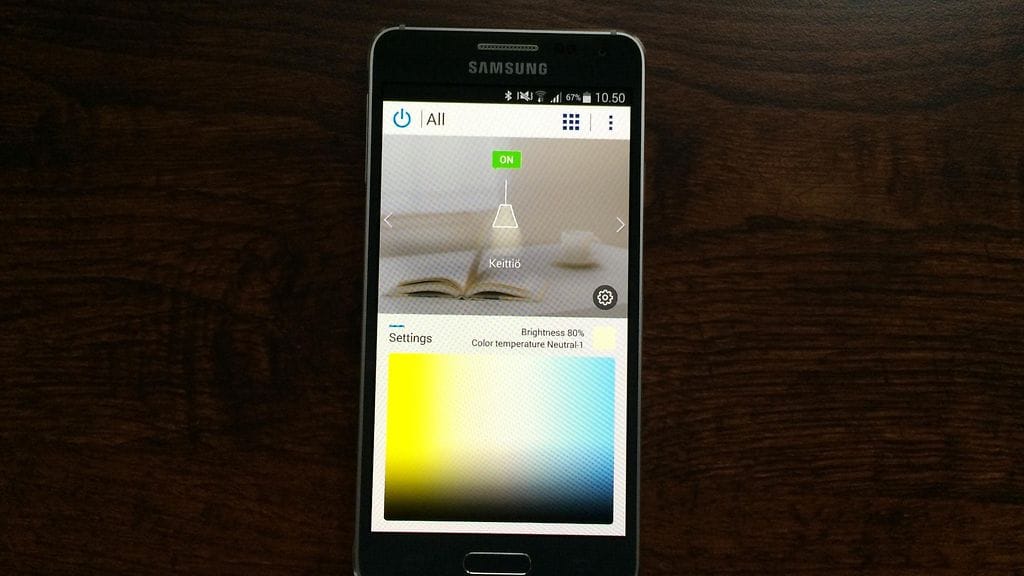 Samsung Smart Led Classic -älylampun ohjaussovellus