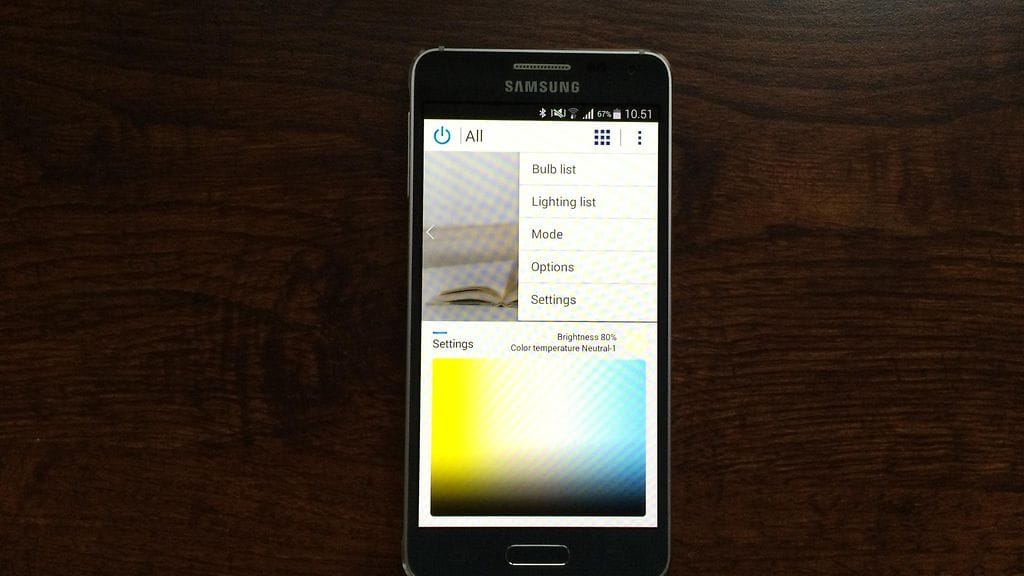 Samsung Smart Led Classic -älylampun ohjaussovellus