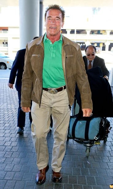 Schwarzenegger lähdössä Suomeen