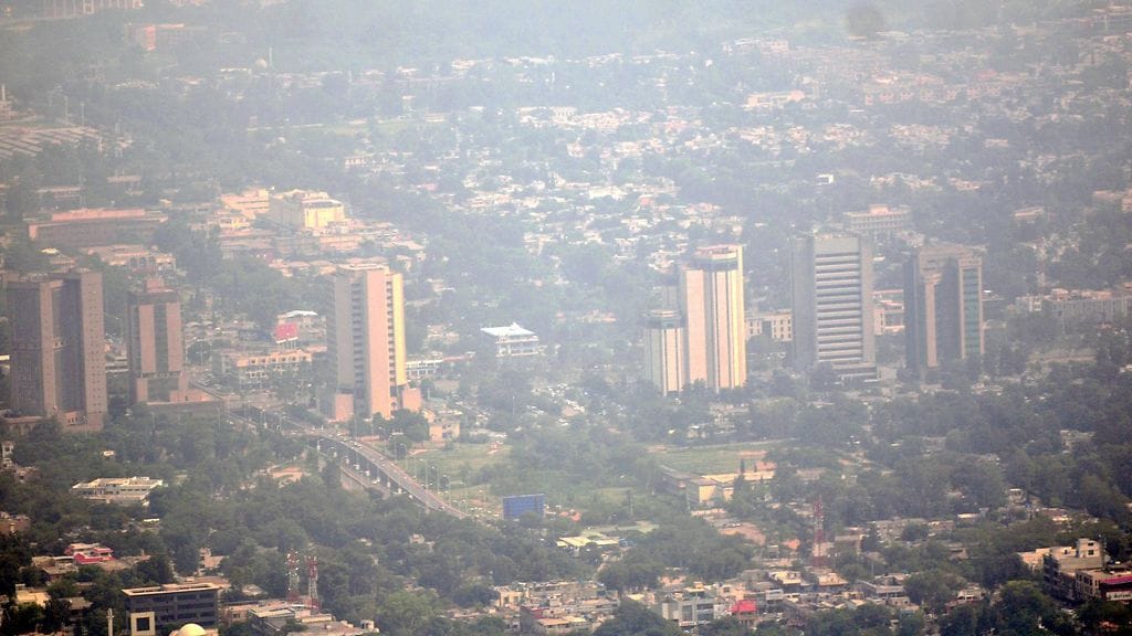 Pakistanin pääkaupunki Islamabad.