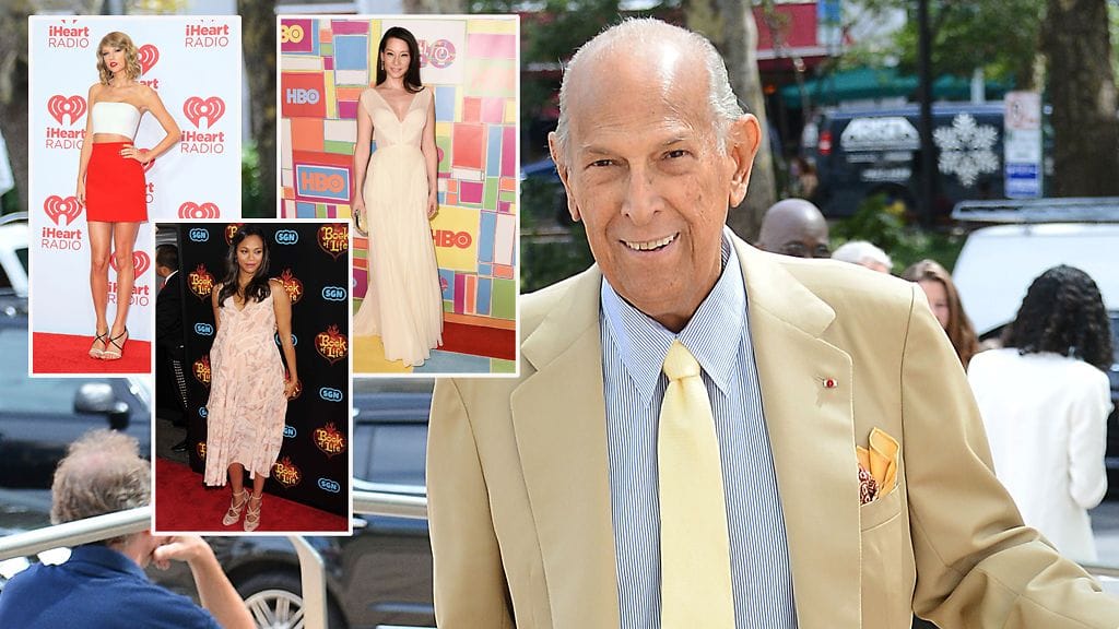 Tähdet (kuvassa Taylor Swift, Lucy Liu ja Zoe Saldana) surevat Oscar de la Rentan kuolemaa.