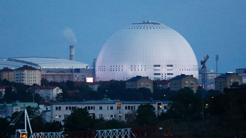 Tukholman Globen-areena.