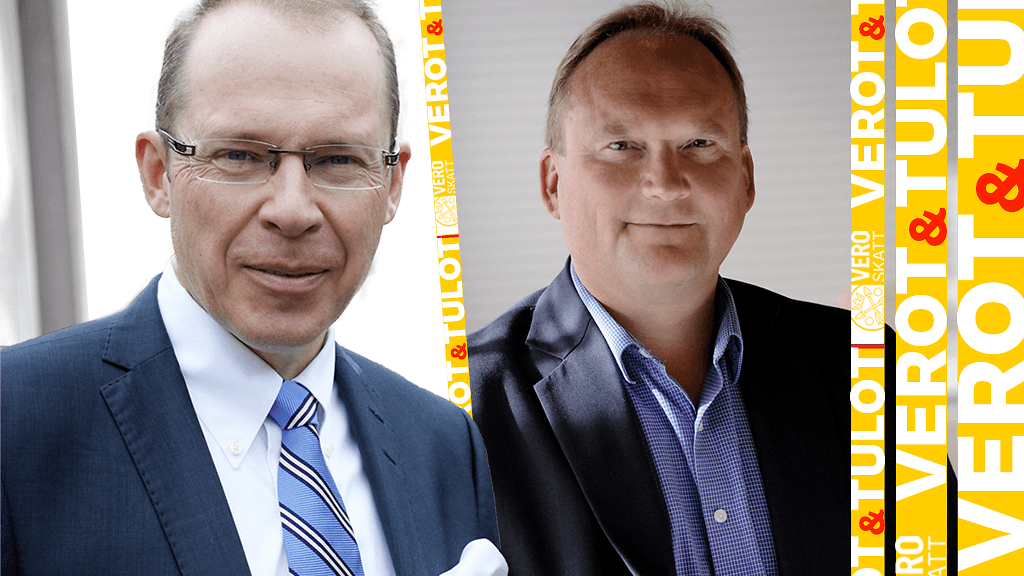 Itellan toimitusjohtaja Heikki Malinen ja Microsoft Suomen toimitusjohtaja Ari Rahkonen.