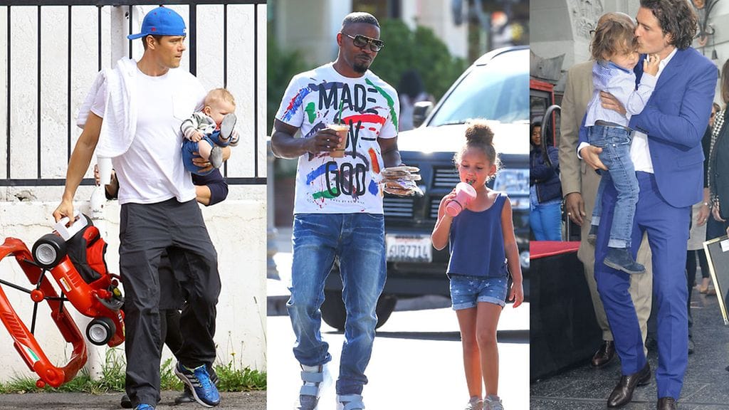 Josh Duhamel, Jamie Foxx ja Orlando Bloom söpöilevät lastensa kanssa.
