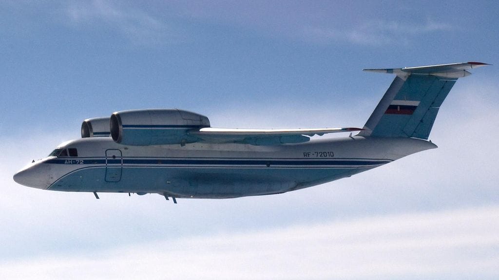 Venäläinen AN-72-tyyppinen kone loukkasi Suomen ilmatilaa 28. elokuuta 2014.