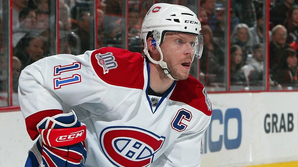 Saku Koivu Montrealin paidassa helmikuussa 2009.