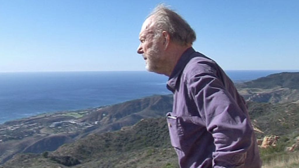 Arkkitehti Eric Lloyd Wright Malibun kukkuloilla Kaliforniassa.