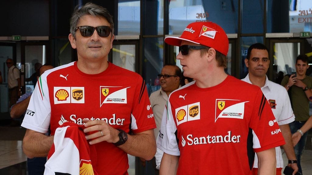 Marco Mattiacci ja Kimi Räikkönen.
