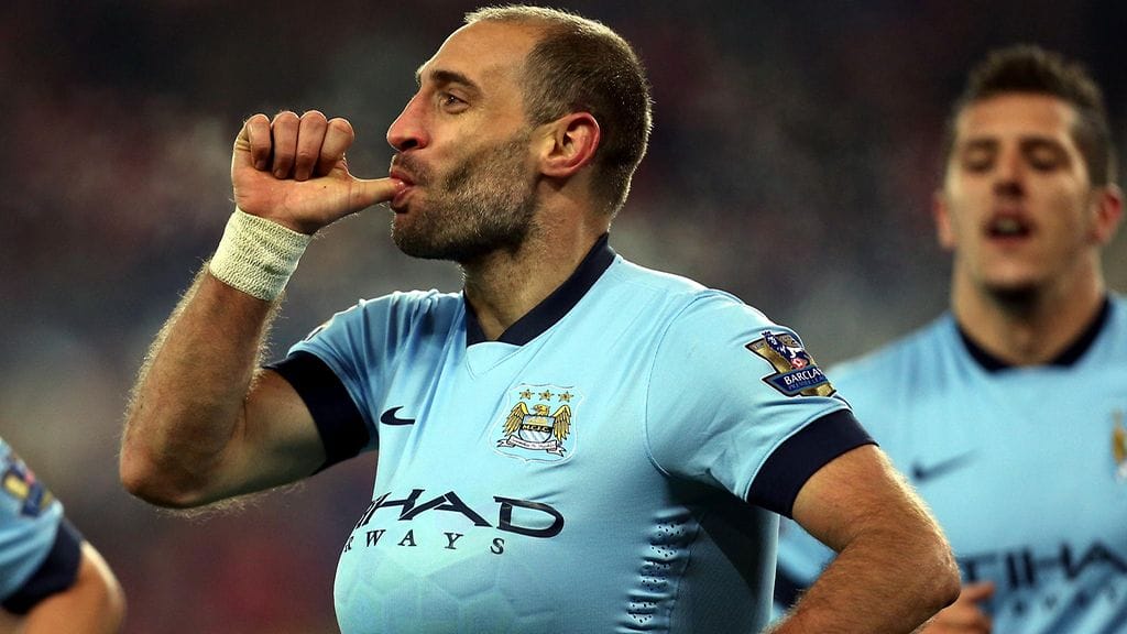 Manchester Cityn Pablo Zabaleta.