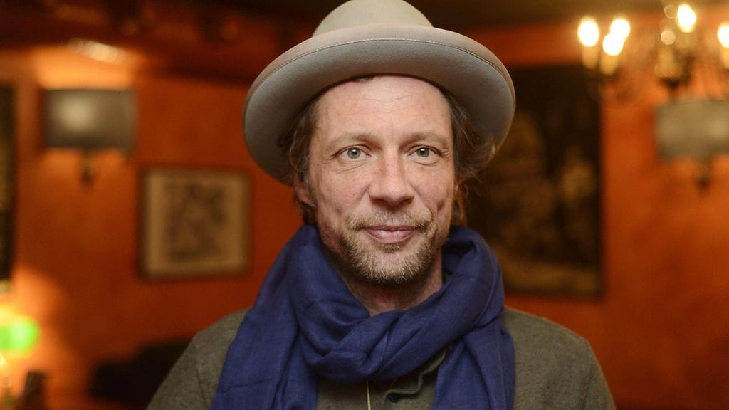 Antti Reini Vares – Sheriffi -elokuvan lehdistötilaisuudessa.