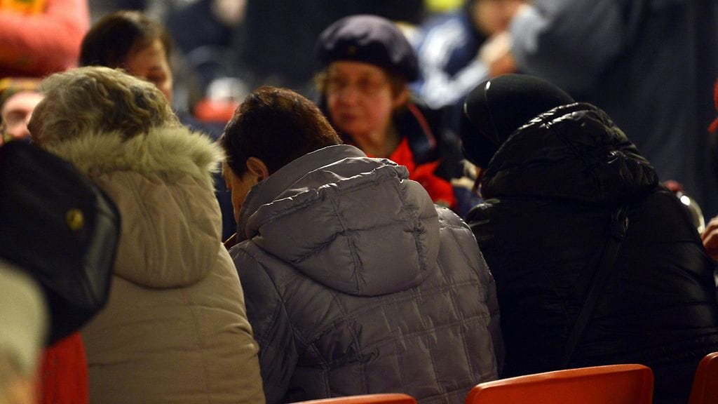 Heikki Hurstin köyhille suunnattu joulujuhla Töölön Kisahallissa Helsingissä jouluaattona 24. joulukuuta 2013.