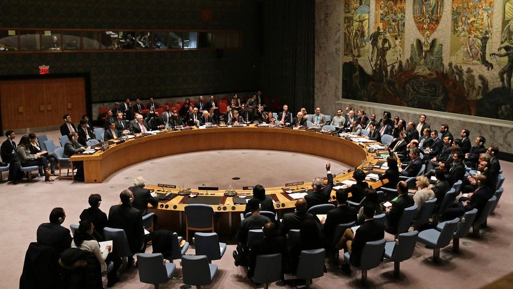 YK:n turvallisuusneuvosto koolla New Yorkissa joulukuussa 2014.