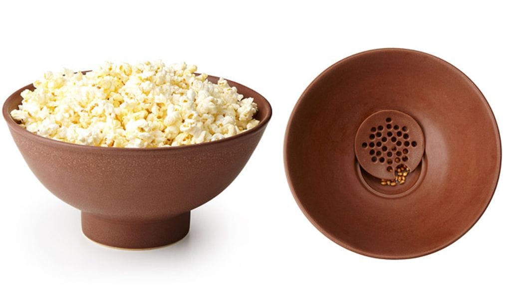 popcorn, keksintö, siivilä