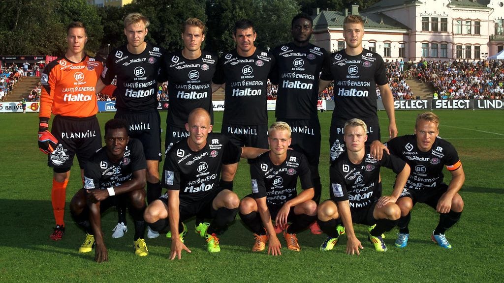 FC Lahden avauskokoonpano elokuussa 2014 (arkistokuva).