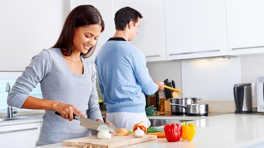 keittiö, pariskunta