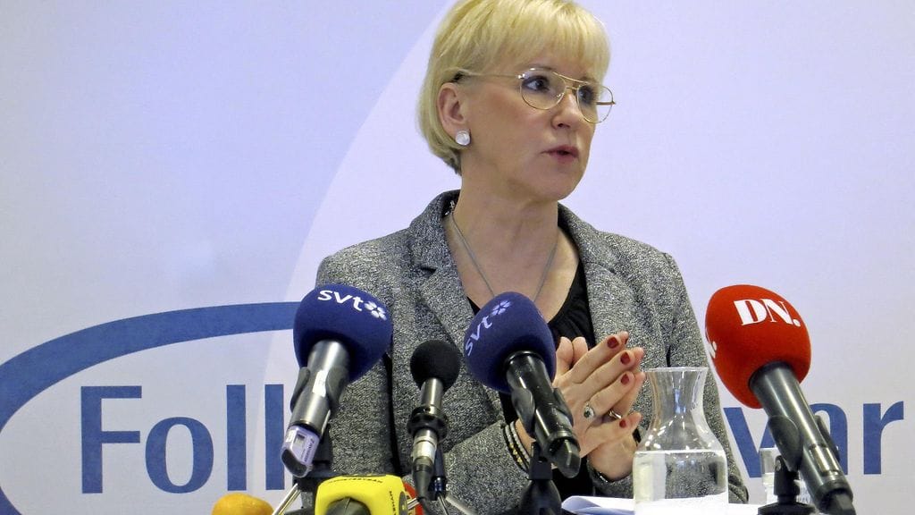 Ruotsin ulkoministeri Margot Wallström kuvattuna tammikuussa.