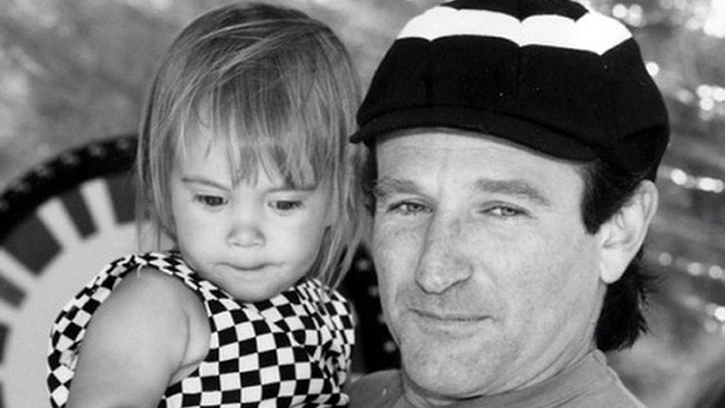 vanha kuva Robin Williams and Zelda Williams