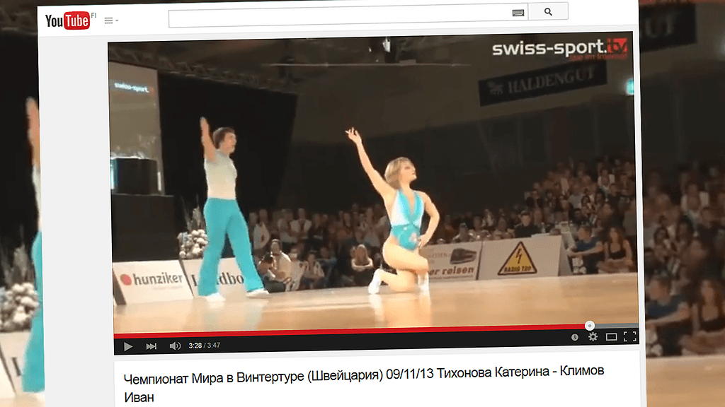 Youtubesta löytyy video, jossa tietojen mukaan esiintyy Putinin tytär.