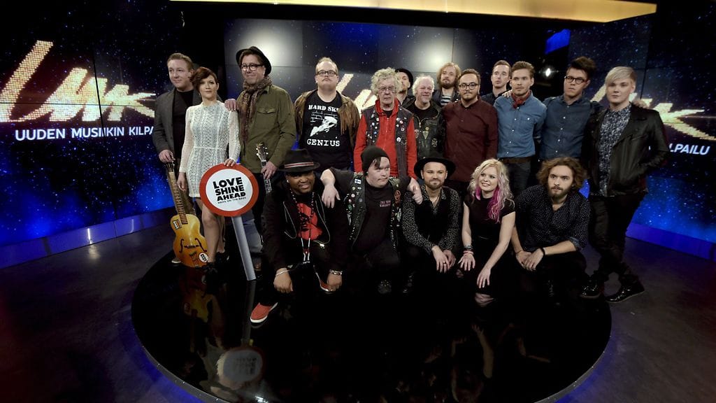 Uuden Musiikin Kilpailun ensimmäisen finaalin kilpailijat.