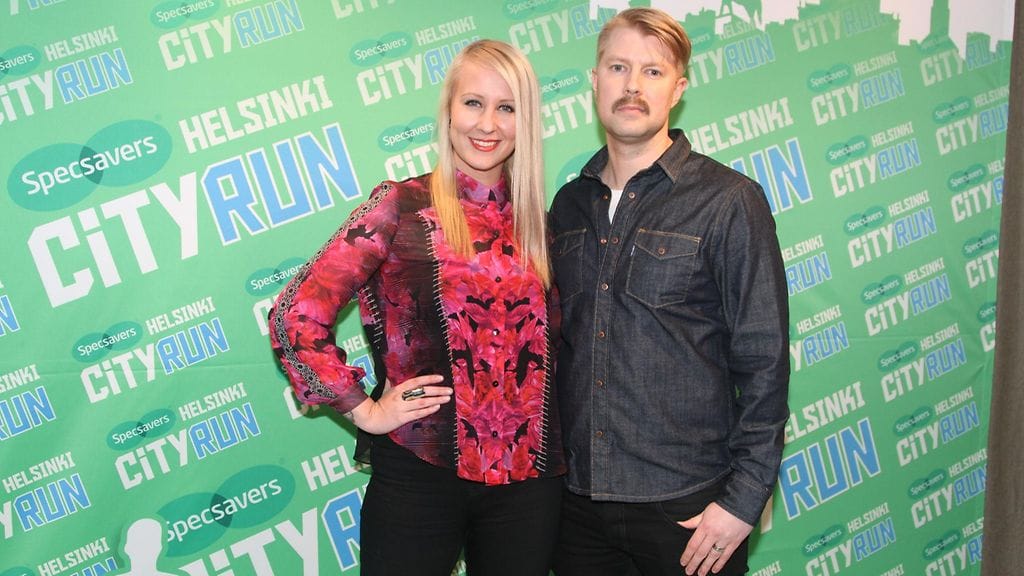 Helsinki city run pressi Elina ja Lauri Kottonen