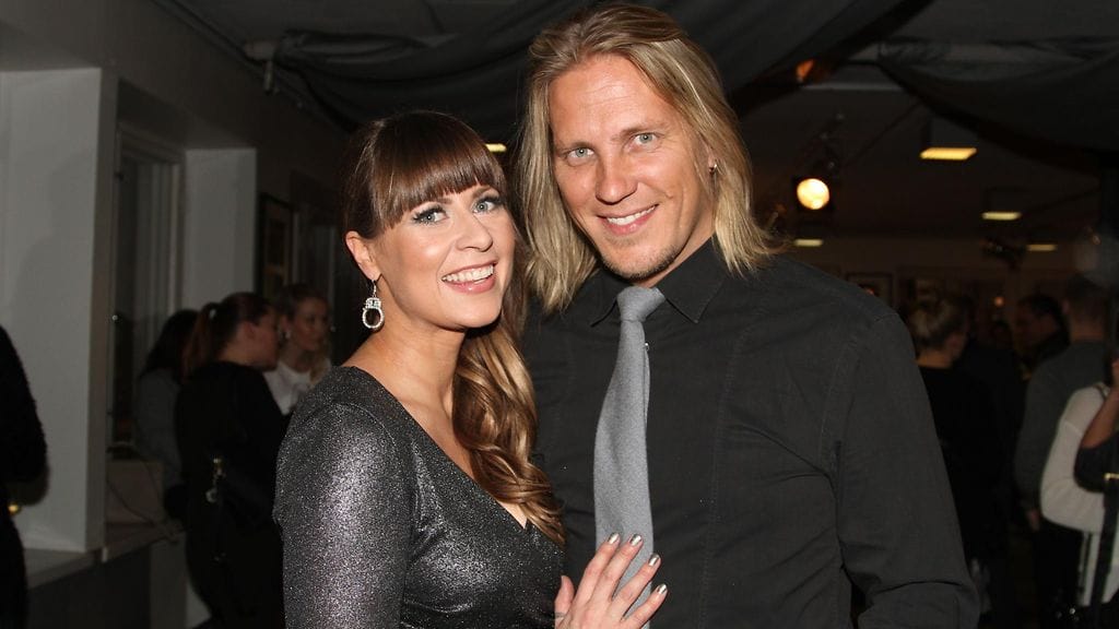 Sami Kuronen ja Mirkka Torikka Fifty Shades of Grey -elokuvan ensi-illassa.