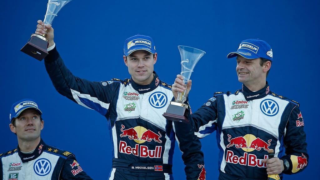 Andreas Mikkelsen ja Ola Flöene sijoittuivat kolmanneksi Ruotsin rallissa.