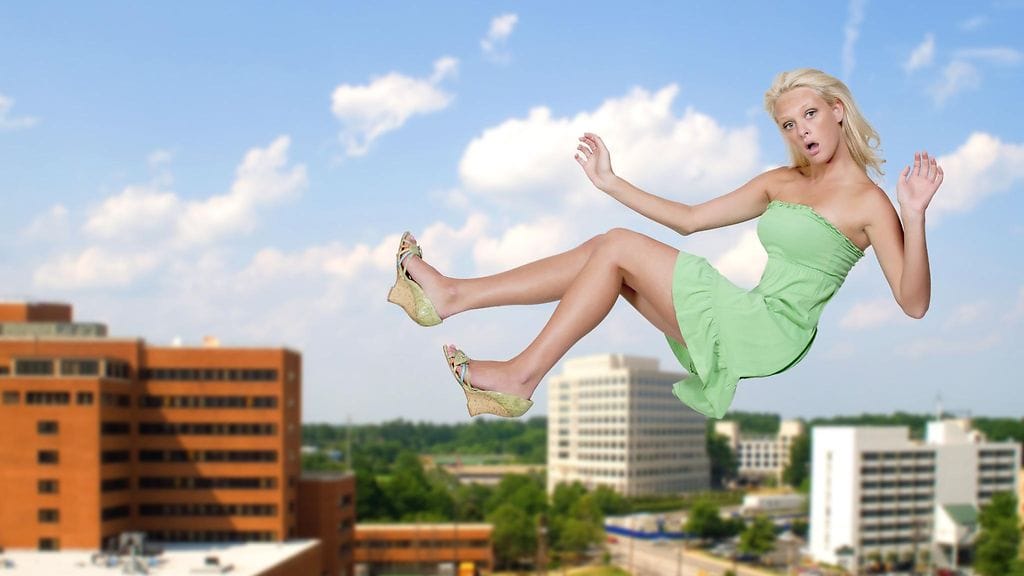 Jaa miten niin hameeni lepattaa väärään suuntaan?