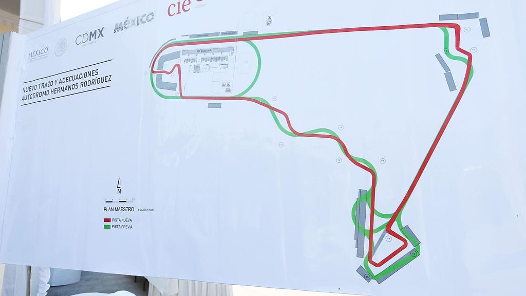 Meksikon GP Hermanos Rodriguezin kilparata ratakartta