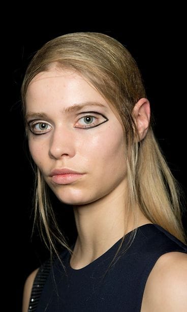 DKNYn syksytalvi 2015 -näytöksen hiustyyli