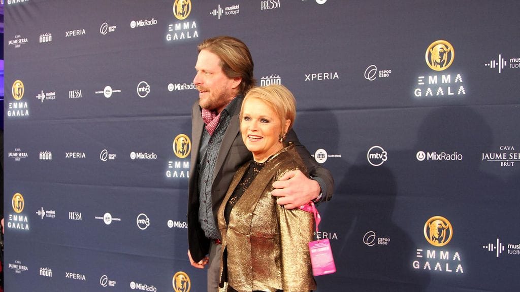 Tommi Liimatainen ja Katri Helena Emma-gaalassa 2015.
