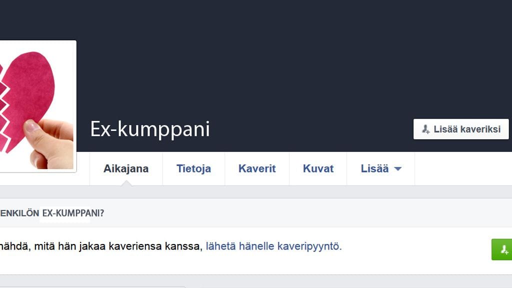 Exät haluavat FB-kaveriksi