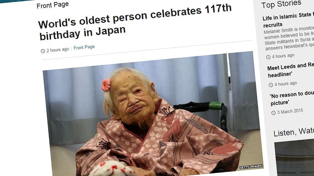 Kuvakaappaus BBC:n verkkosivuilta 4. maaliskuuta 2015.