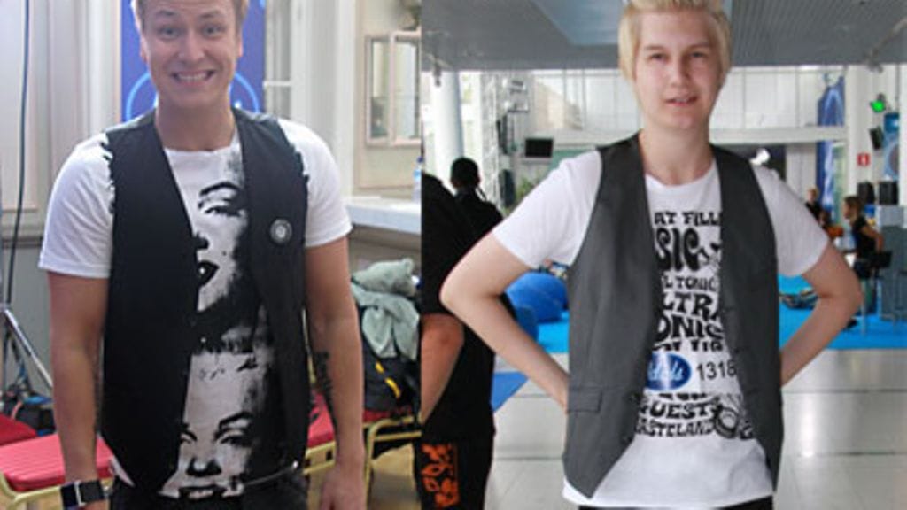 Uusimmassa backstage-blogissa ruoditaan ketkä ovat kuin identiset kaksoset. Kuvassa Heikki Paasonen ja Santeri Härmä. Kuva: MTV3.