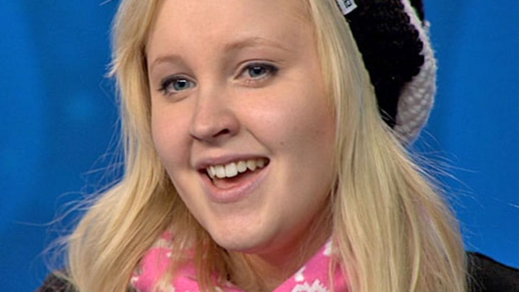 Miia Palttala Idols-tuomariston edessä Helsingin koelauluissa.