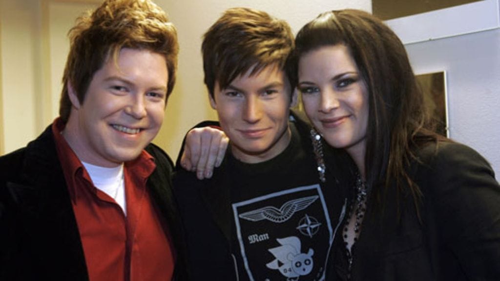 Vuoden 2004 finalistit Jani Wickholm, Antti Tuisku ja Hanna Pakarinen.