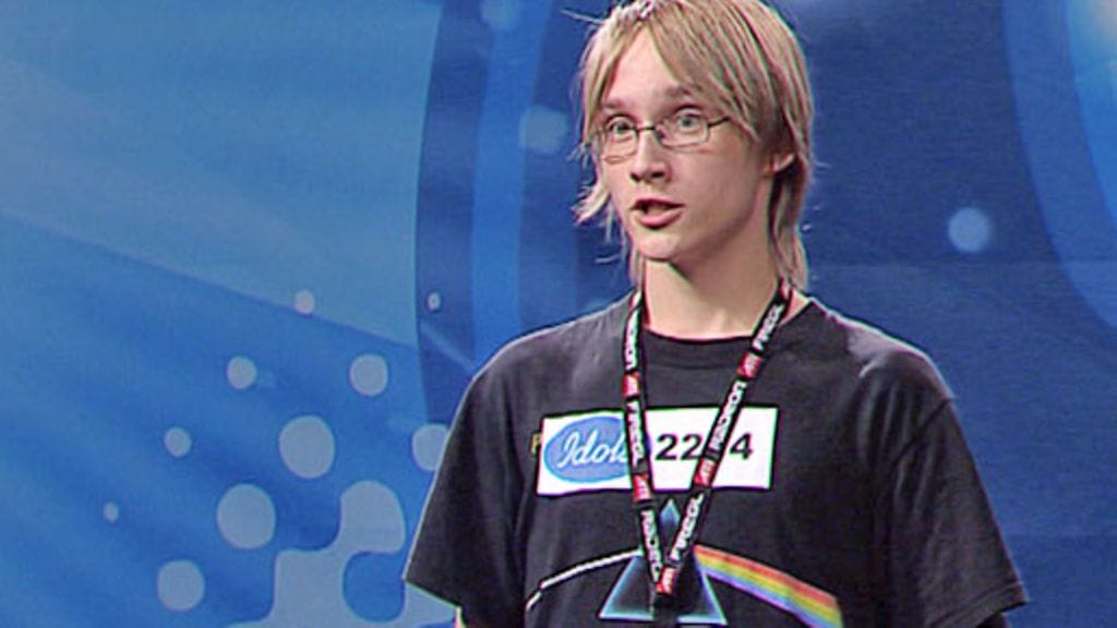 Takametsien mies Lauri Makkonen Idols-tuomariston edessä vuonna 2008.