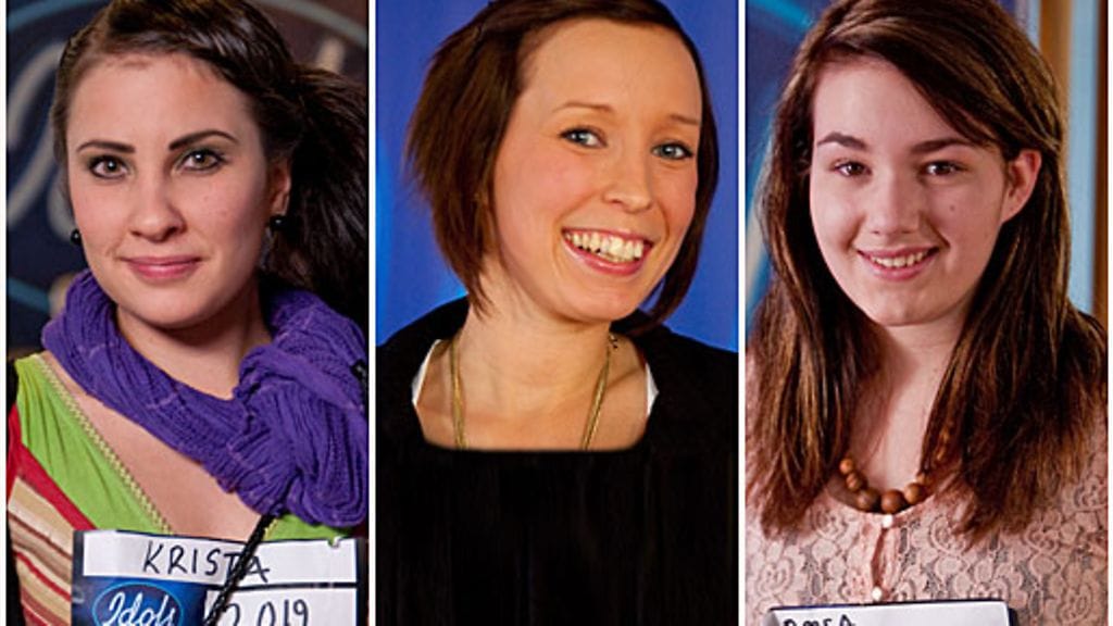 Krista Karttunen, Emma Medström ja Roosa Herranen osallistuivat Idolsin Rovaniemen koelauluihin.