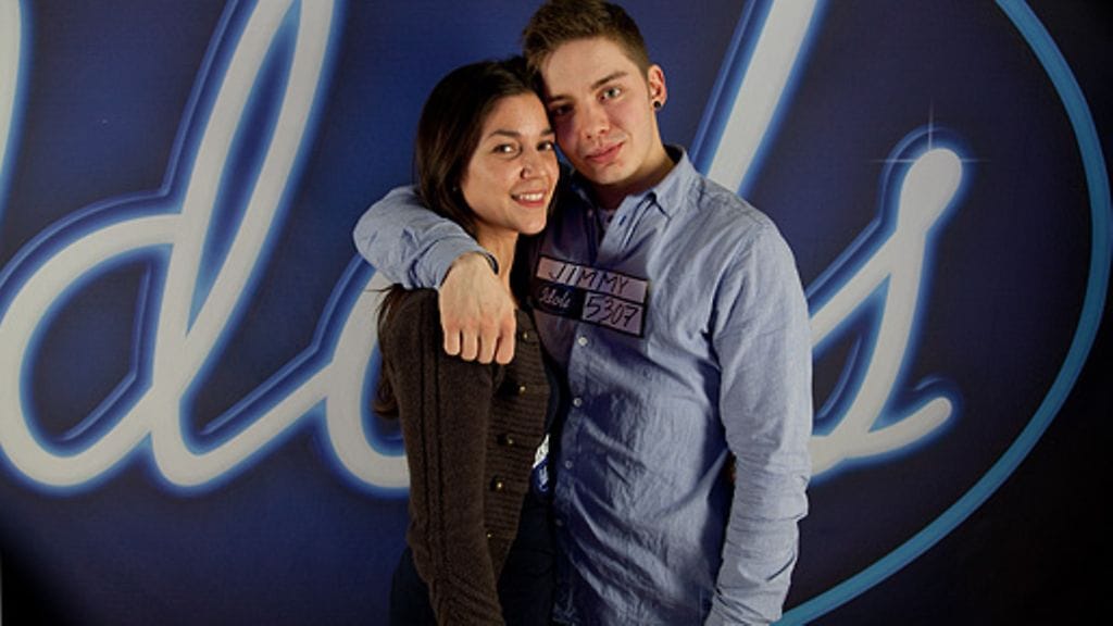 Arhontoula Roditou ja Jimmy Iljin Idolsin Helsingin koelauluissa.