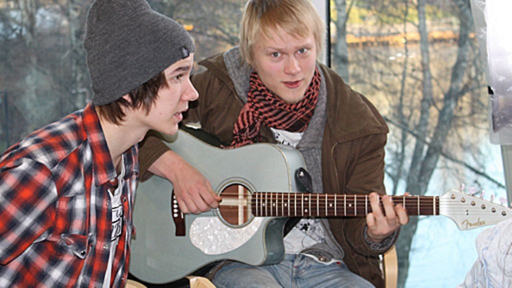 Taneli Läykki ja Peetu Aramo Tampereen Idols-koelauluissa.