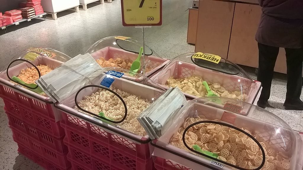 Tältä näyttää sipsibaari.