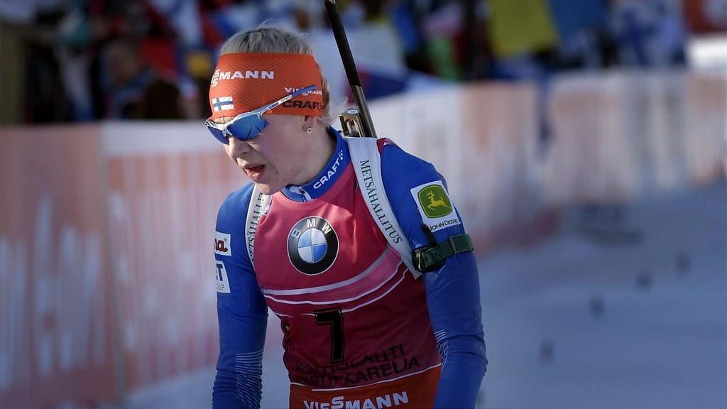 Kaisa Mäkäräinen ei onnistunut perjantaina (arkistokuva)