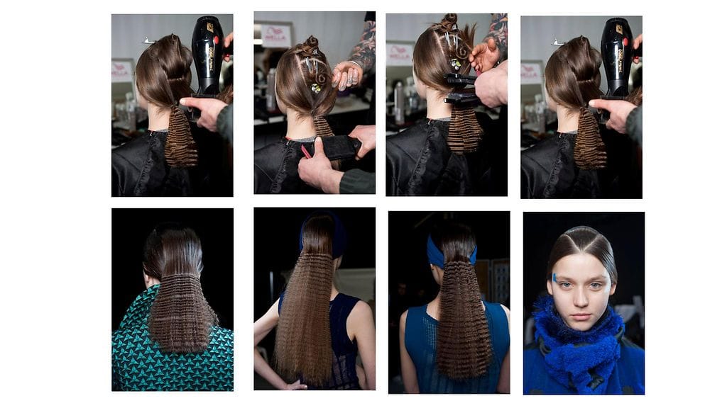 Issey Miyake syksy/talvi 2015 -näytöksen hiustyyli