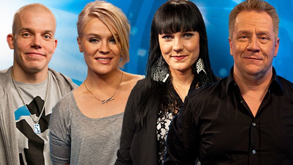 Idols-koelaulujen vierailevat tuomarit: Elastinen, Jonna Geagea, Mira Luoti sekä Olli Lindholm.