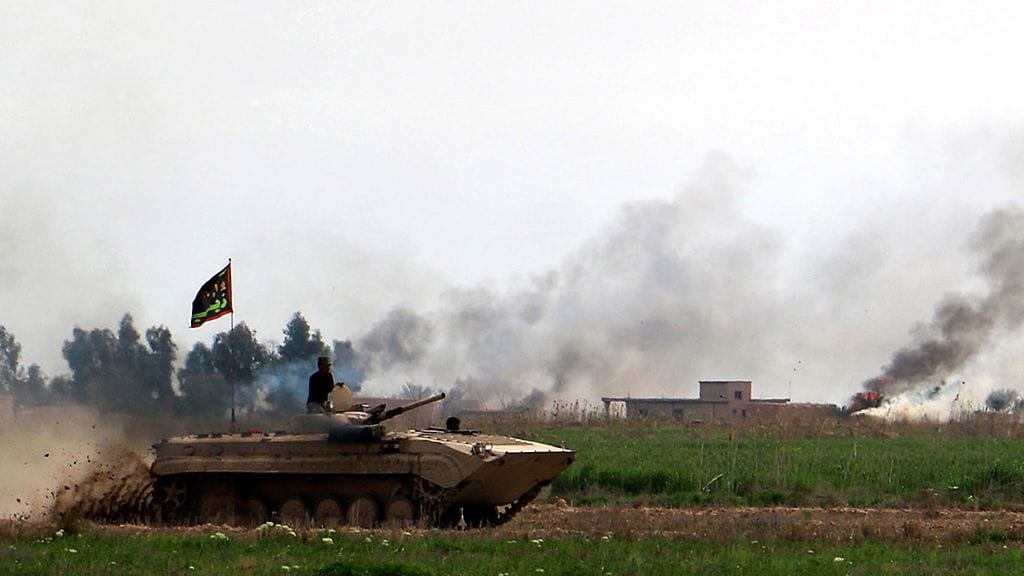 Irakilaisjoukot valtasivat Tikritin Isisin hallusta maaliskuussa 2015.