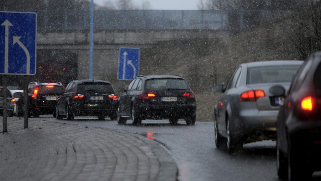 Arkistokuvaa Kehä I:ltä.