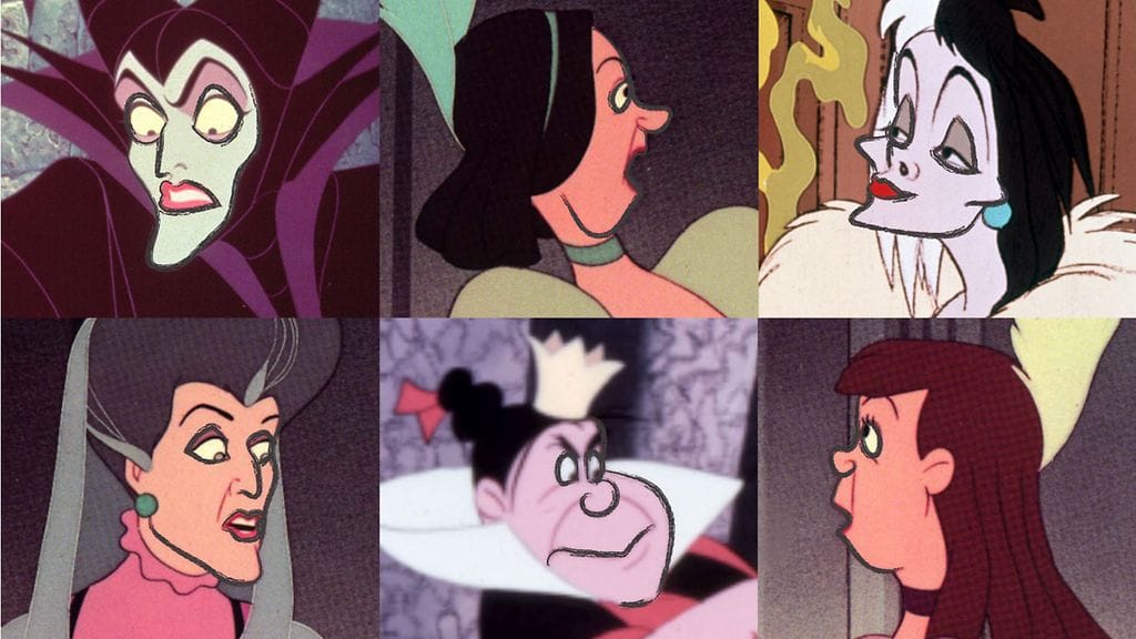 Testasimme, millaiset kasvonpiirteet yhdistävät Disney-leffojen pahisnaisia.