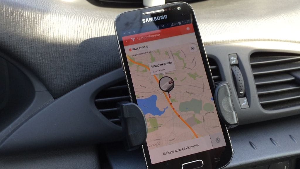 Yepzon-paikannuslaitteen hallintasovellus