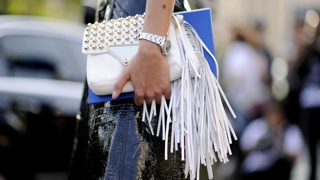 laukku, hapsut, nahka, asuste, katutyyli