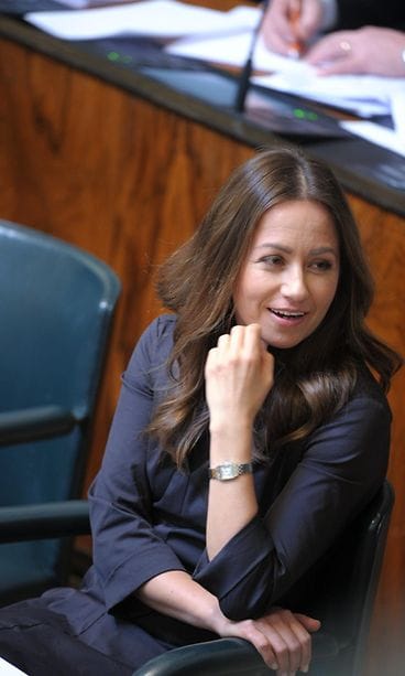 Pelkonen eduskunnan täysistunnossa 17. huhtikuuta 2012.