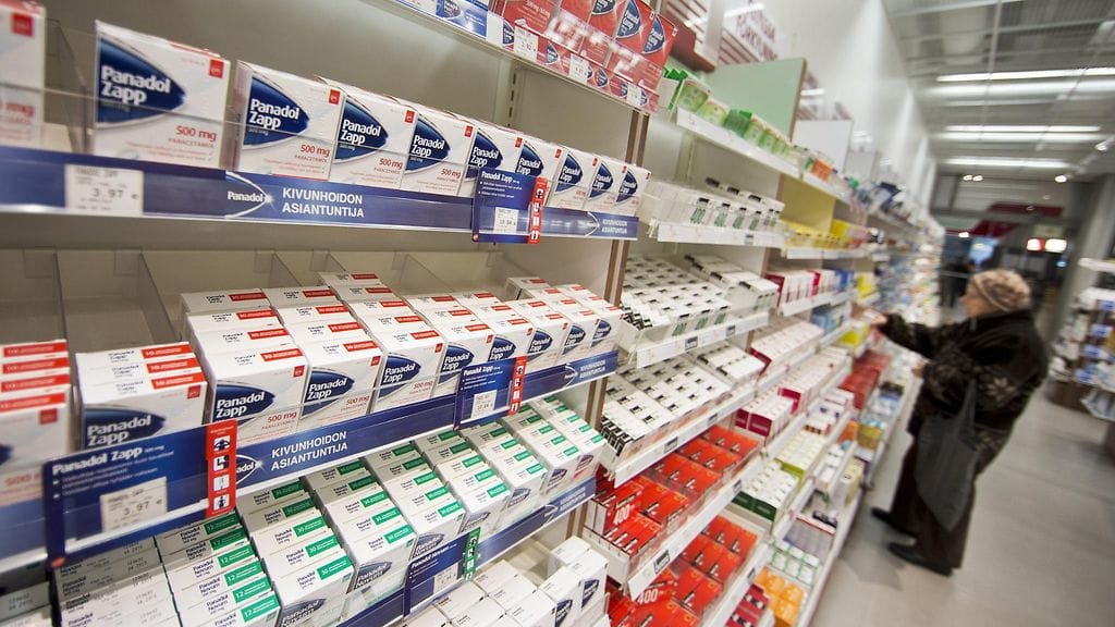 Käsikauppalääkkeitä apteekissa. Kuvituskuvaa, ei liity tapaukseen.